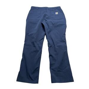Carhartt Relaxed Fit Canvas Blue Men 36x30 Work Pants Y2K utility Actual  35x28